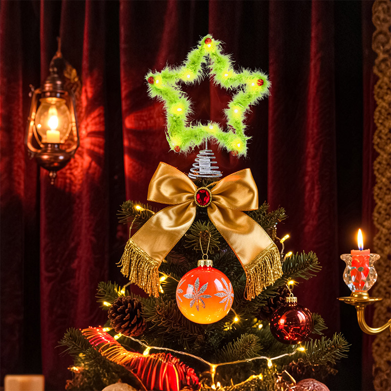 Plush Five-pointed Star Twisty - Star Tree Topper บทวิจารณ์และราคา