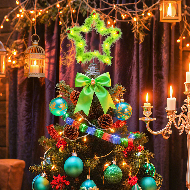 Plush Five-pointed Star Twisty - Star Tree Topper บทวิจารณ์และราคา