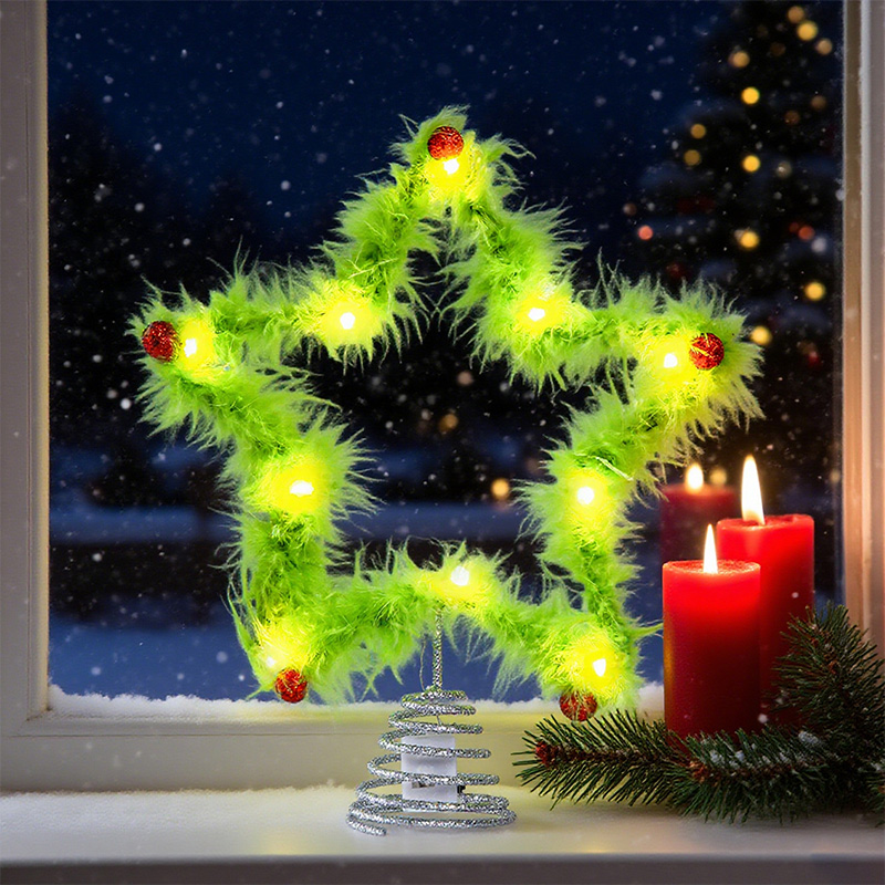 Plush Five-pointed Star Twisty - Star Tree Topper บทวิจารณ์และราคา