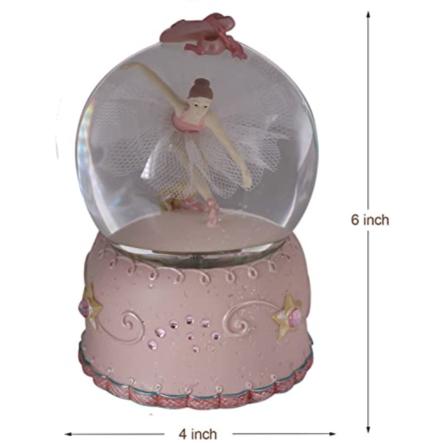 Ballerina Girl Swan Lake Rotat - Snow Globe Musical บทวิจารณ์และราคา