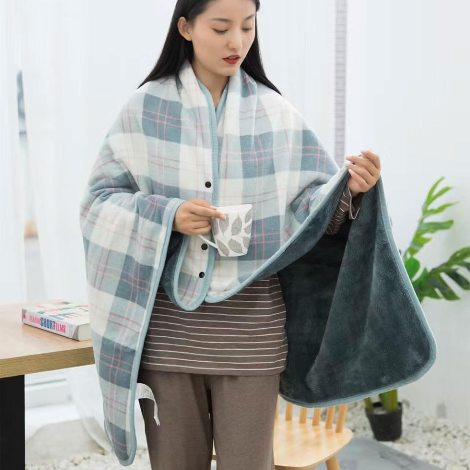 Wearable Blanket Throw Plush F - Christmas Throw Blanket บทวิจารณ์และราคา