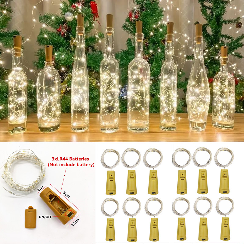 6pcs 20led Wine Bottle with Co - Led Fairy String Lights บทวิจารณ์และราคา