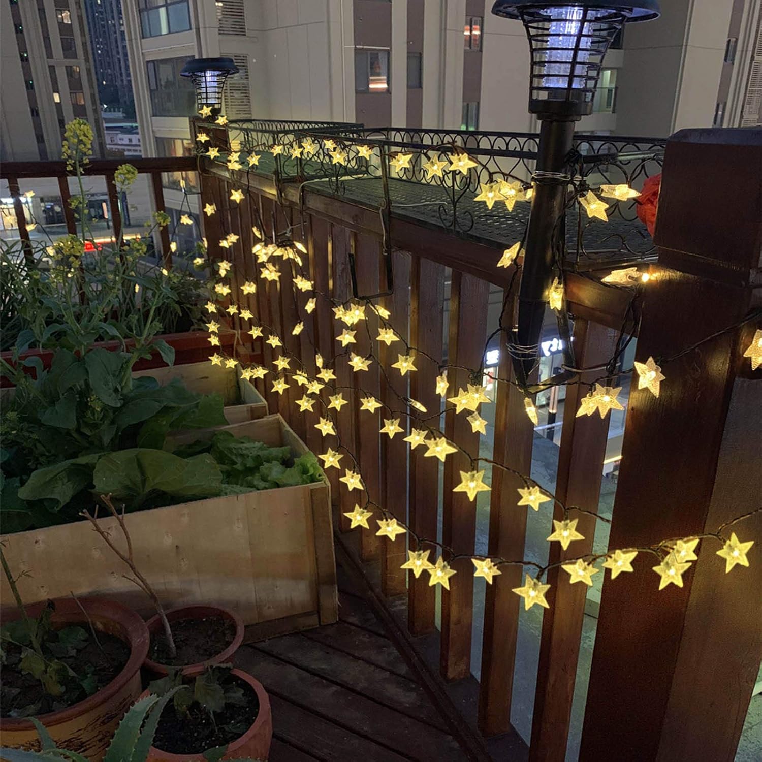 50ft 120 LED Solar Star Fairy  - Led Fairy String Lights บทวิจารณ์และราคา
