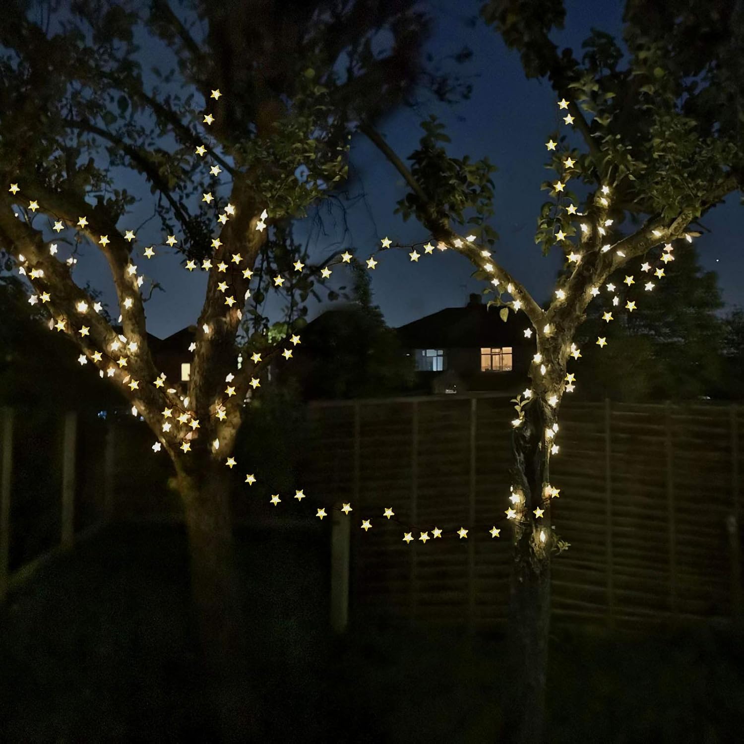 50ft 120 LED Solar Star Fairy  - Led Fairy String Lights บทวิจารณ์และราคา