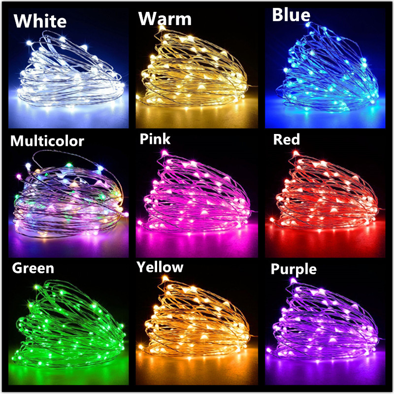 10M 5M 3M 2M Copper Wire LED T - Tinsel Garland Decoration บทวิจารณ์และราคา