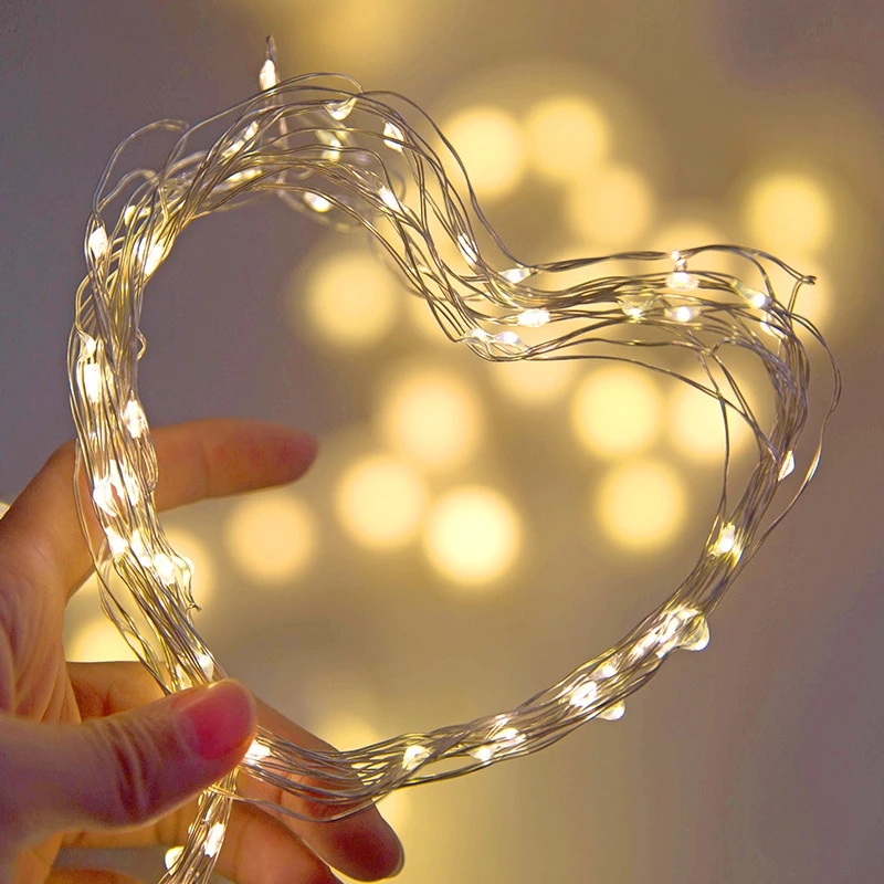 10M 5M 3M 2M Copper Wire LED T - Tinsel Garland Decoration บทวิจารณ์และราคา