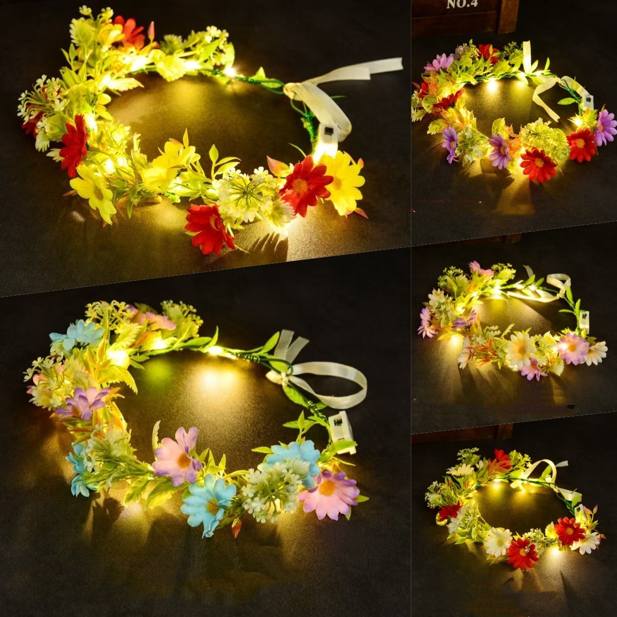 Luminous Floral Wreath LED Flo - Led Fairy String Lights บทวิจารณ์และราคา