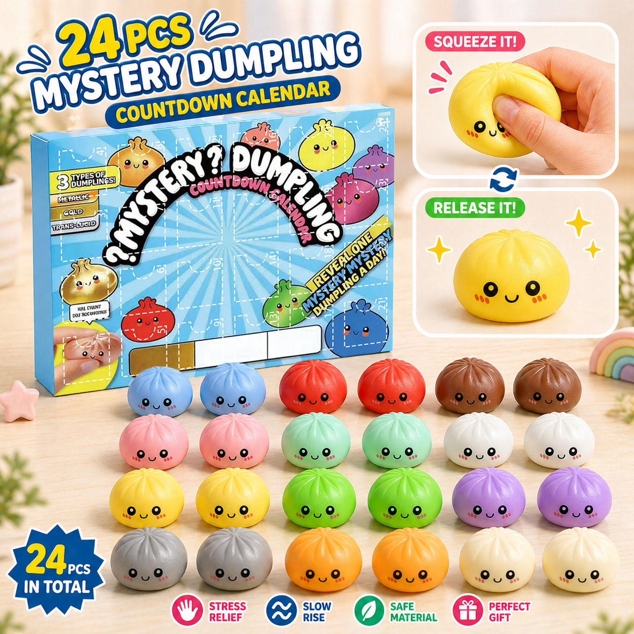 New 24pc Surprise Dumplings My - Advent Calendar Gift บทวิจารณ์และราคา
