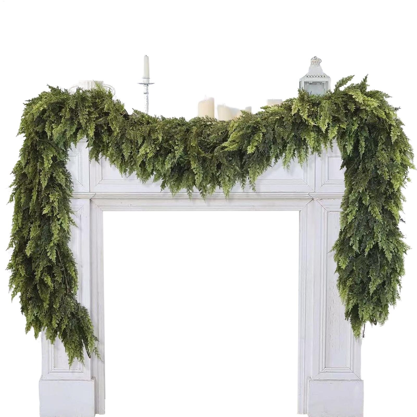 Christmas Garlands Artificial  - Christmas Wreath Fake บทวิจารณ์และราคา