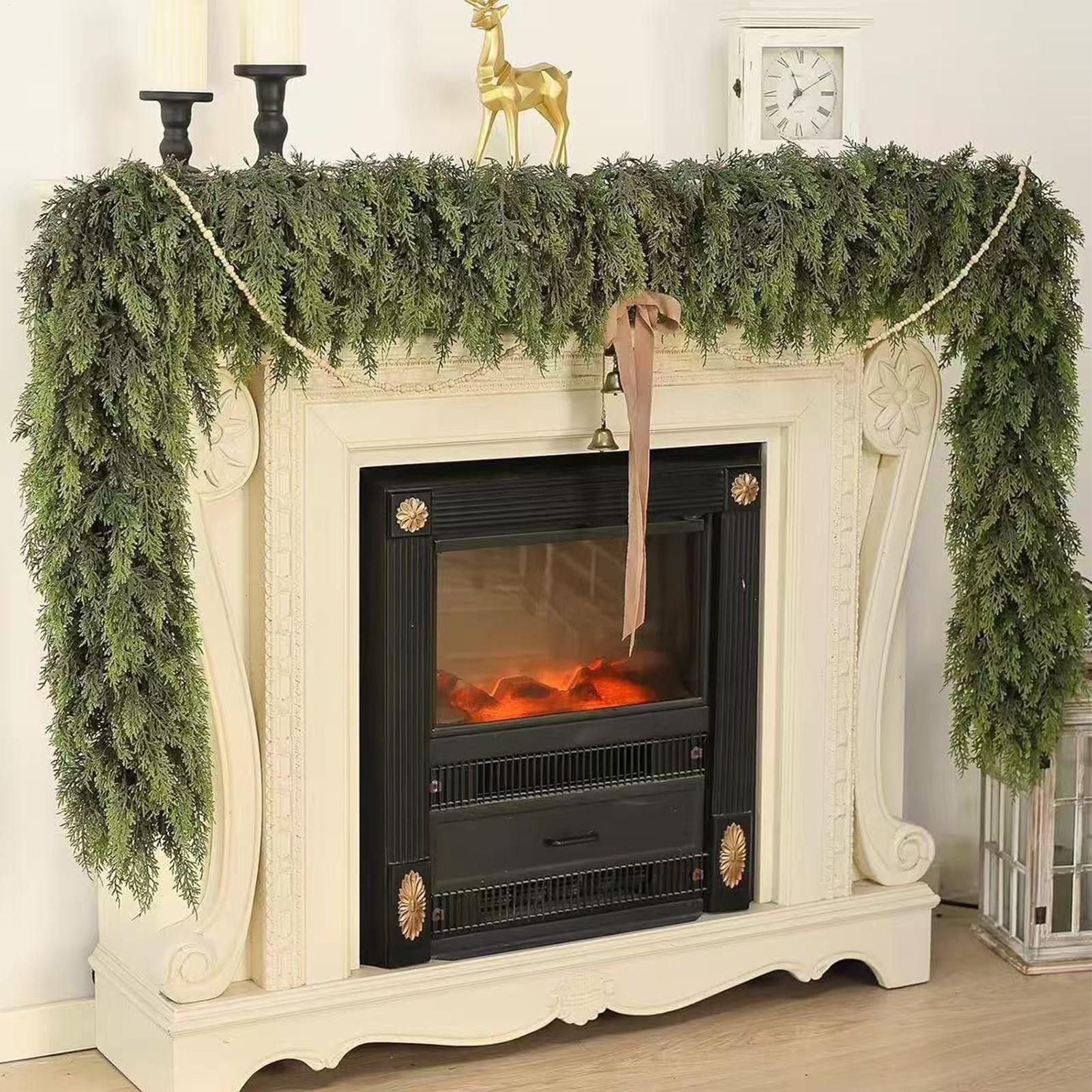 Christmas Garlands Artificial  - Christmas Wreath Fake บทวิจารณ์และราคา