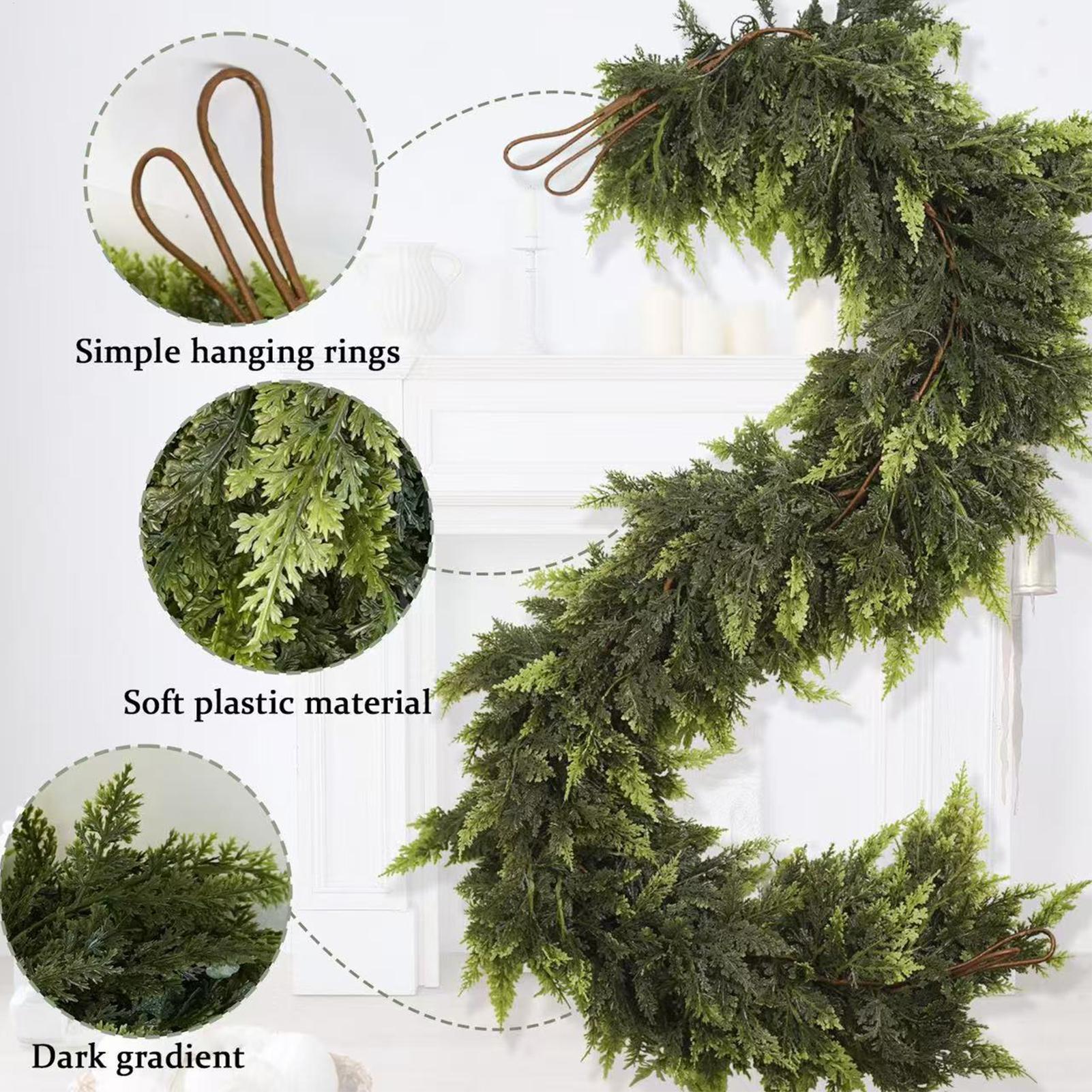 Christmas Garlands Artificial  - Christmas Wreath Fake บทวิจารณ์และราคา