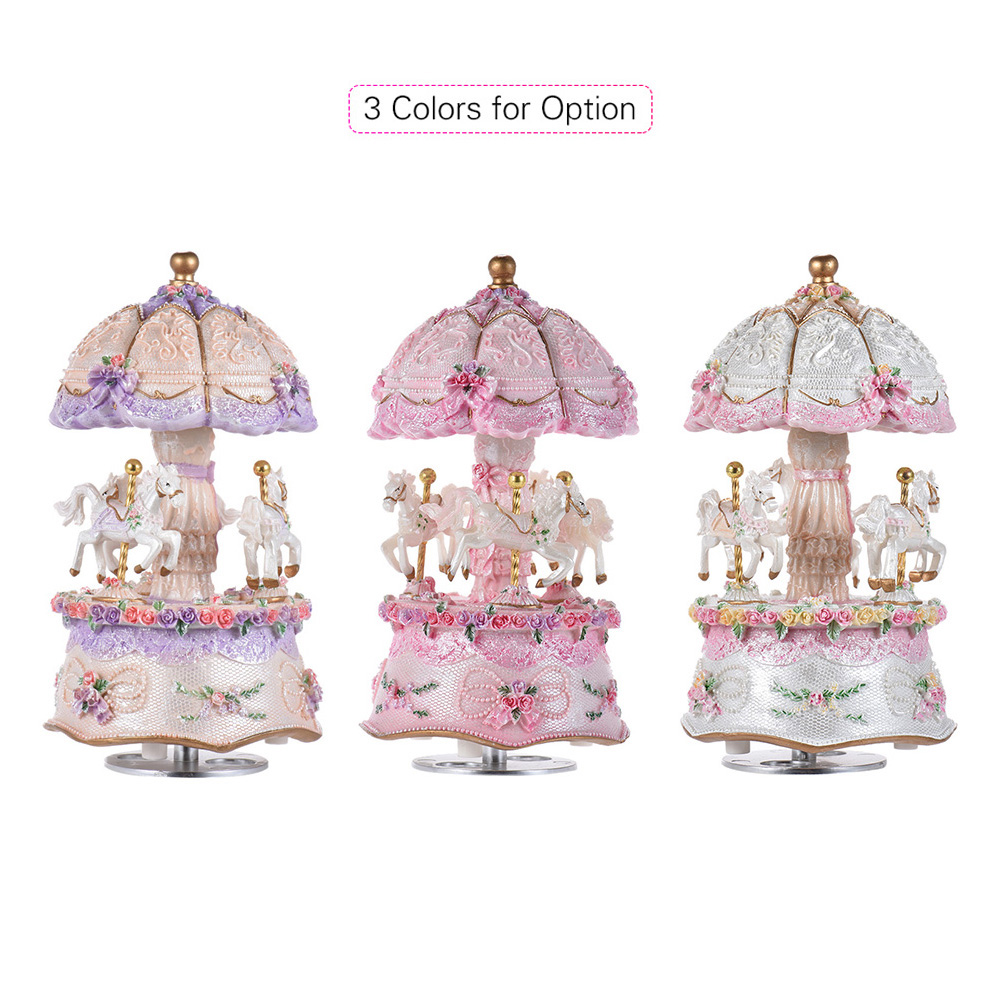 Luxury Dream 3-Horse Rotating  - Snow Globe Musical บทวิจารณ์และราคา