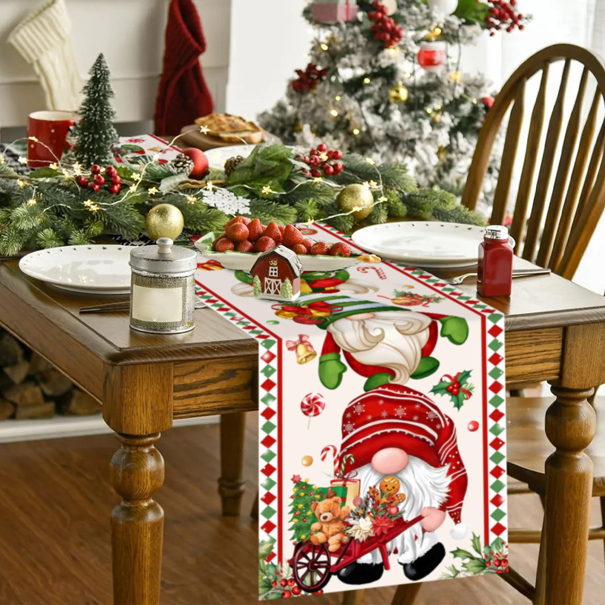 Christmas Table Runner Faceles - Christmas Table Runner บทวิจารณ์และราคา