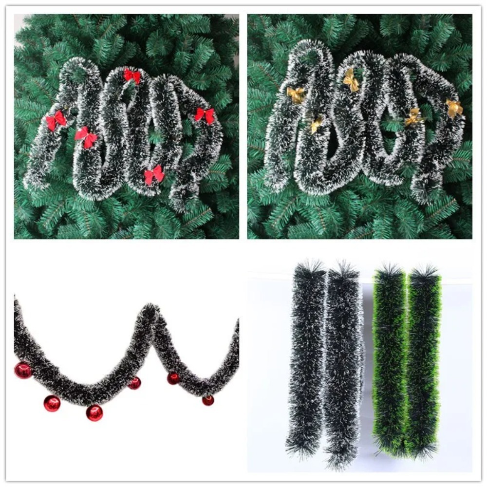 Christmas Tinsel Garland Artif - Tinsel Garland Decoration บทวิจารณ์และราคา