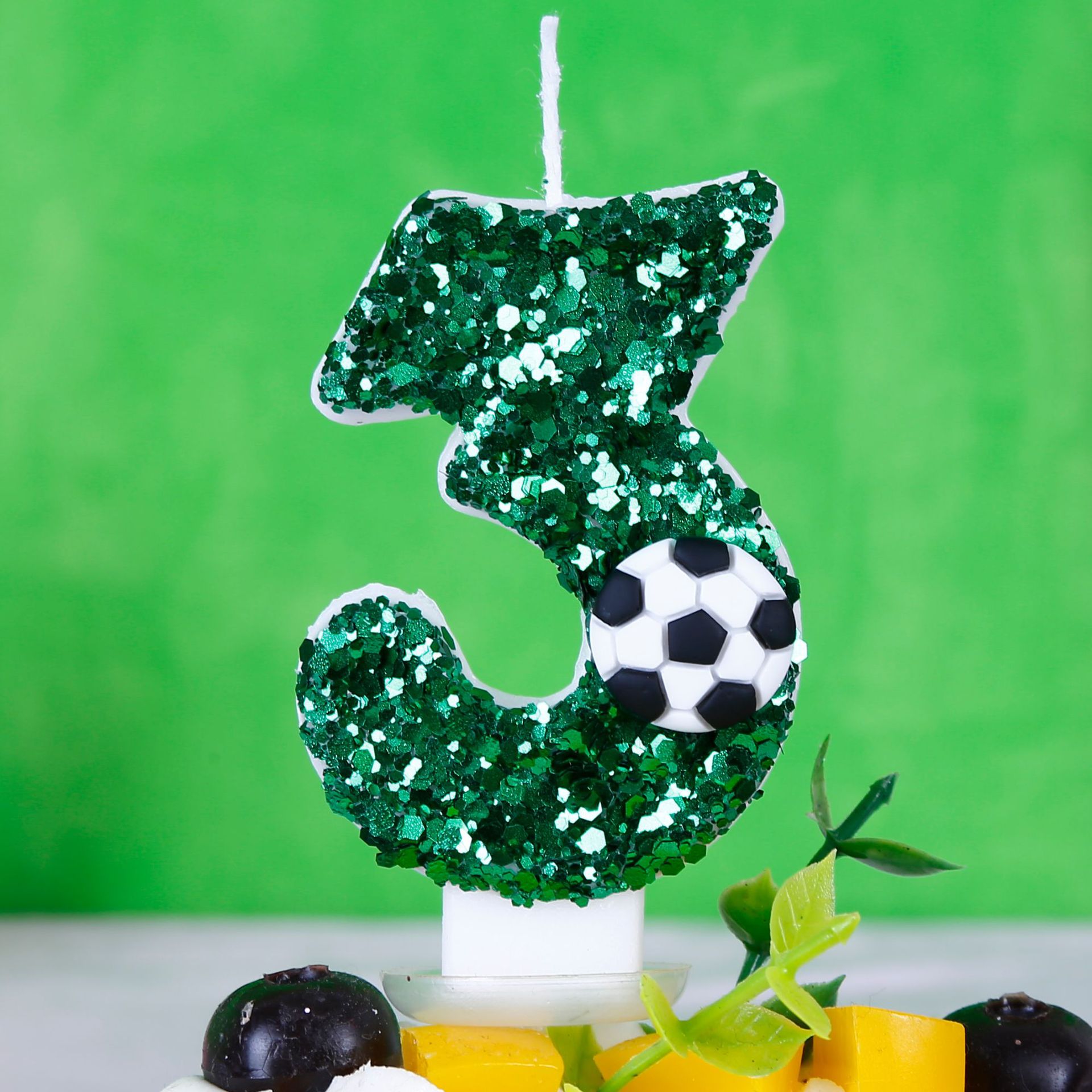 Boy Series 3D Green Football B - Holiday Candle Set บทวิจารณ์และราคา