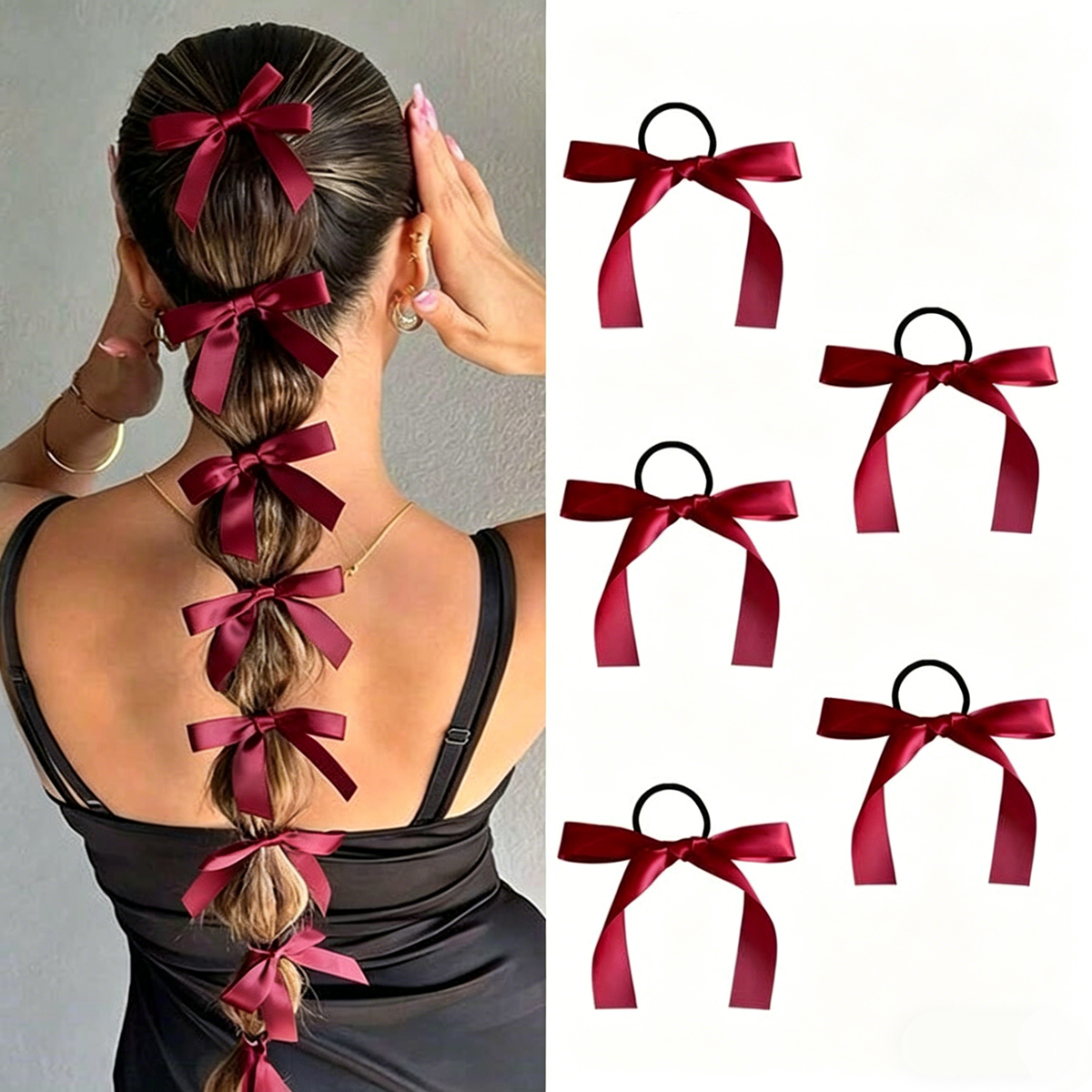 5-10Pcs Women's Style, Fashion - Ribbon Bow Gift บทวิจารณ์และราคา