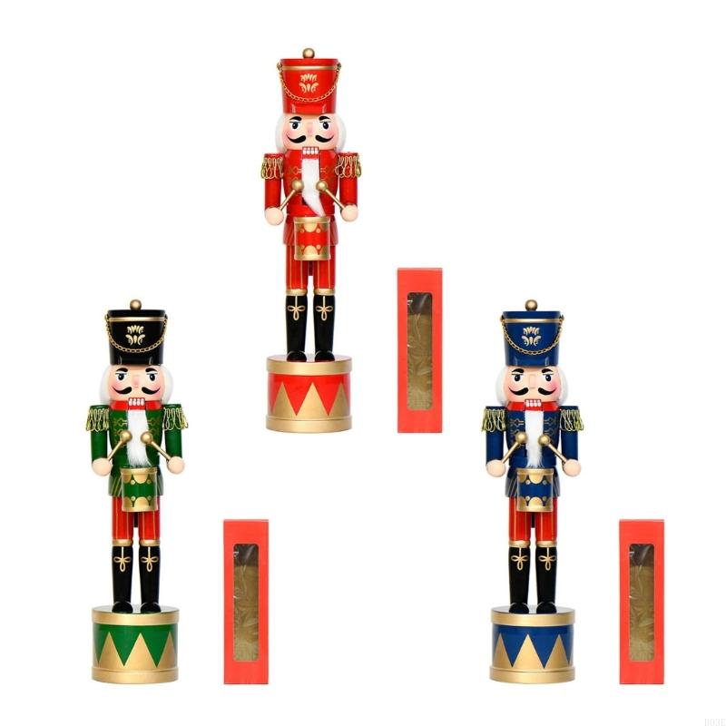 36Cm Wooden Nutcrackers Drum S - Nutcracker Figurine บทวิจารณ์และราคา