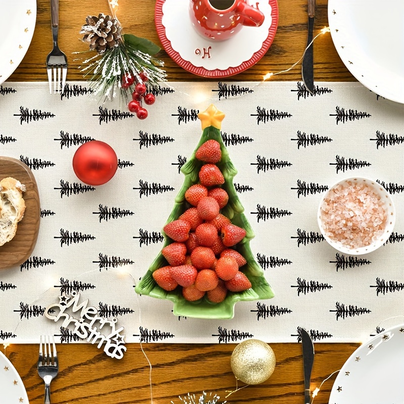 Simple Christmas Tree Table Ru - Christmas Table Runner บทวิจารณ์และราคา