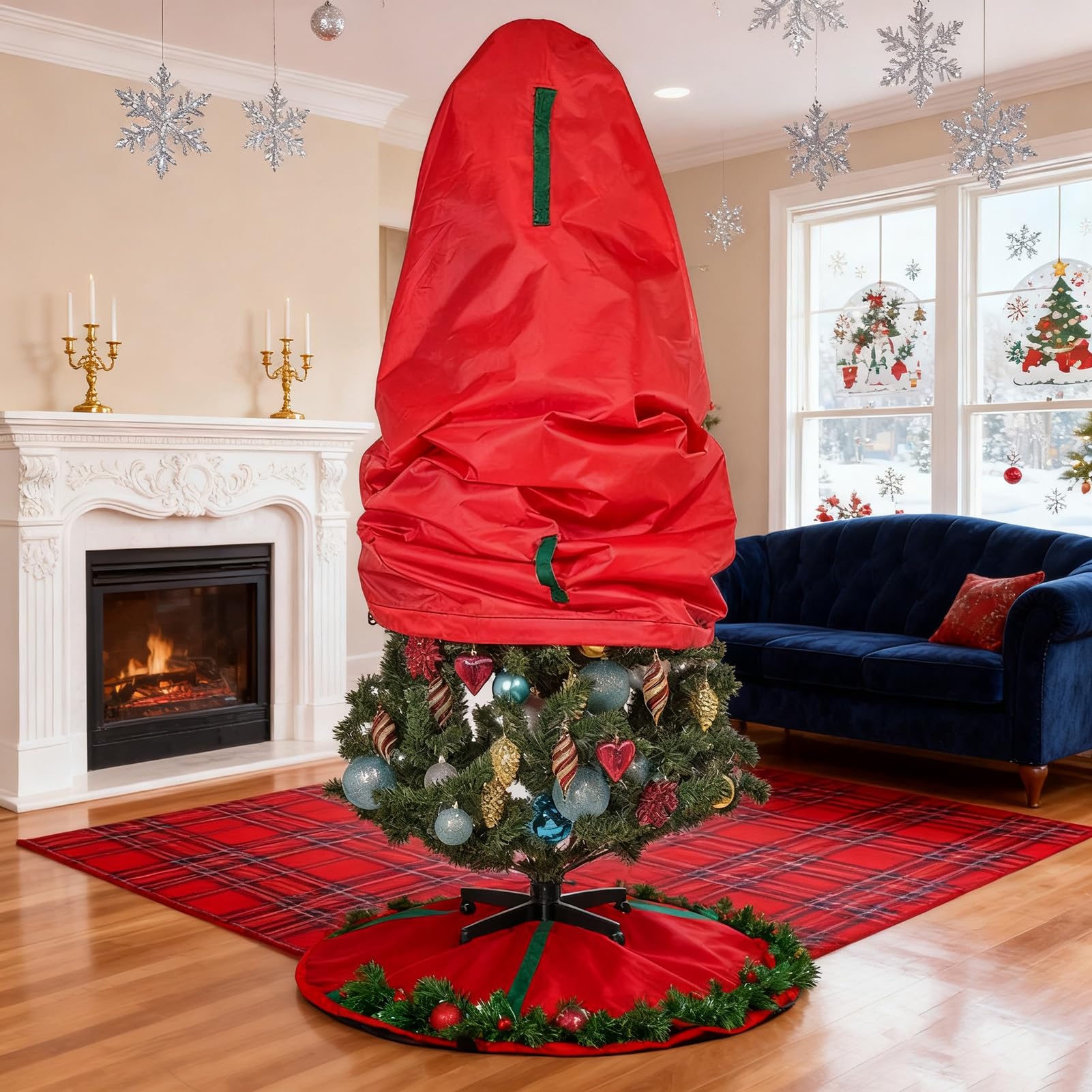 Upright Christmas Tree Storage - Christmas Tree Artificial บทวิจารณ์และราคา