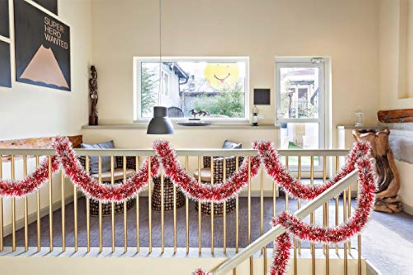 2M Christmas Metallic Streamer - Tinsel Garland Decoration บทวิจารณ์และราคา