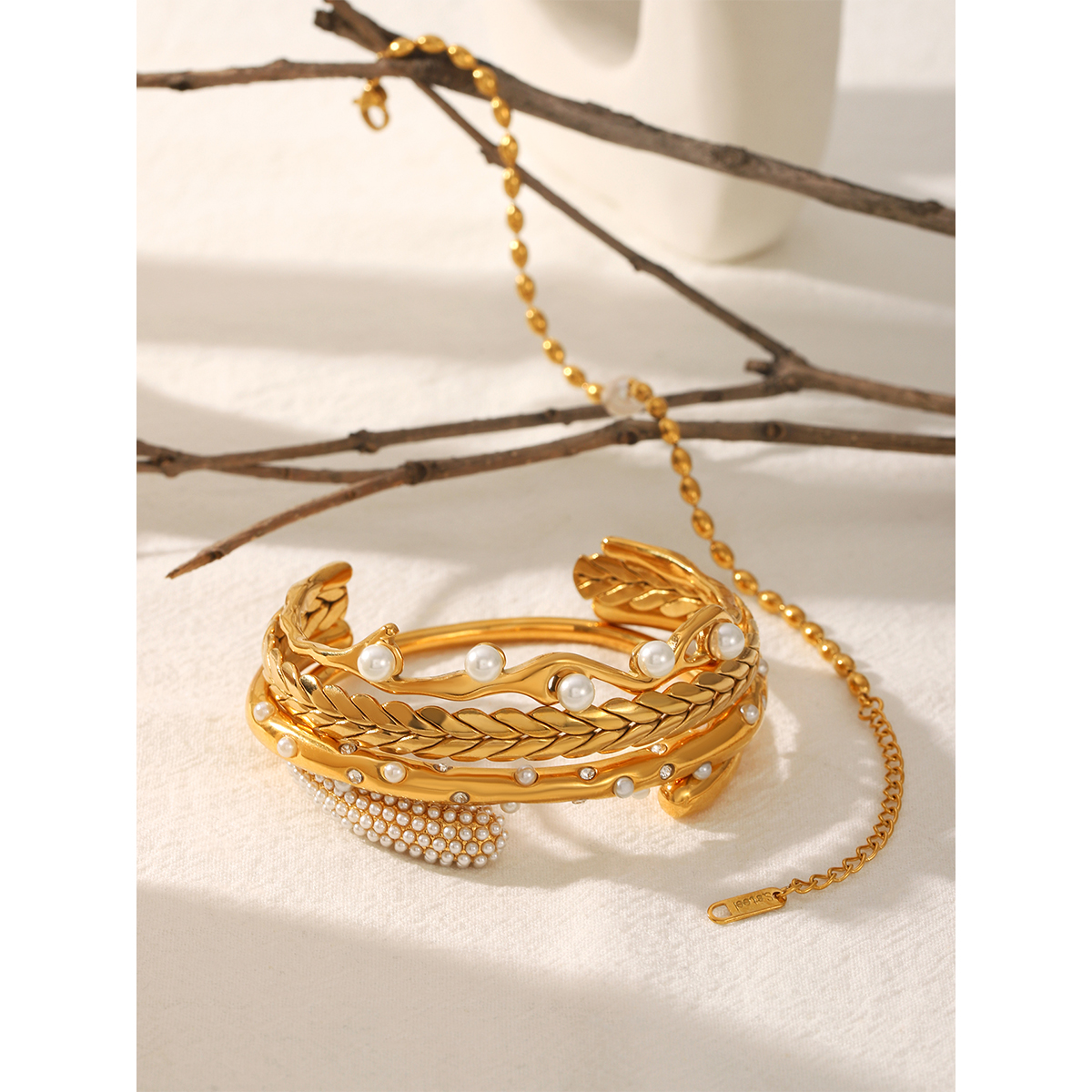18K Gold Plated Stainless Stee - Gift Box Wrap Set บทวิจารณ์และราคา