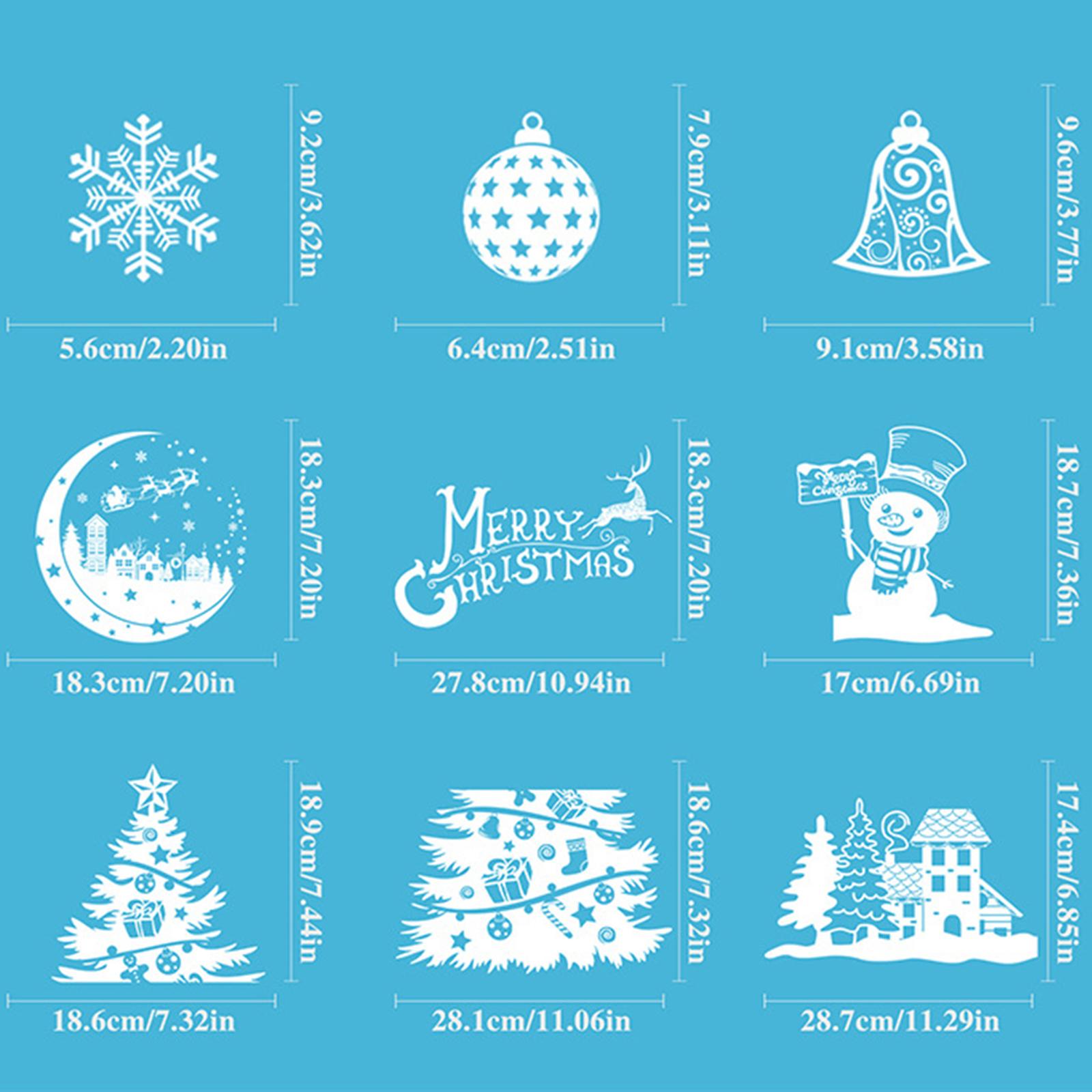 Christmas Decoration Window St - Snowflake Window Decal บทวิจารณ์และราคา