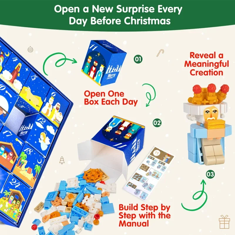 DIY Christmas Advent Calendar  - Advent Calendar Gift บทวิจารณ์และราคา