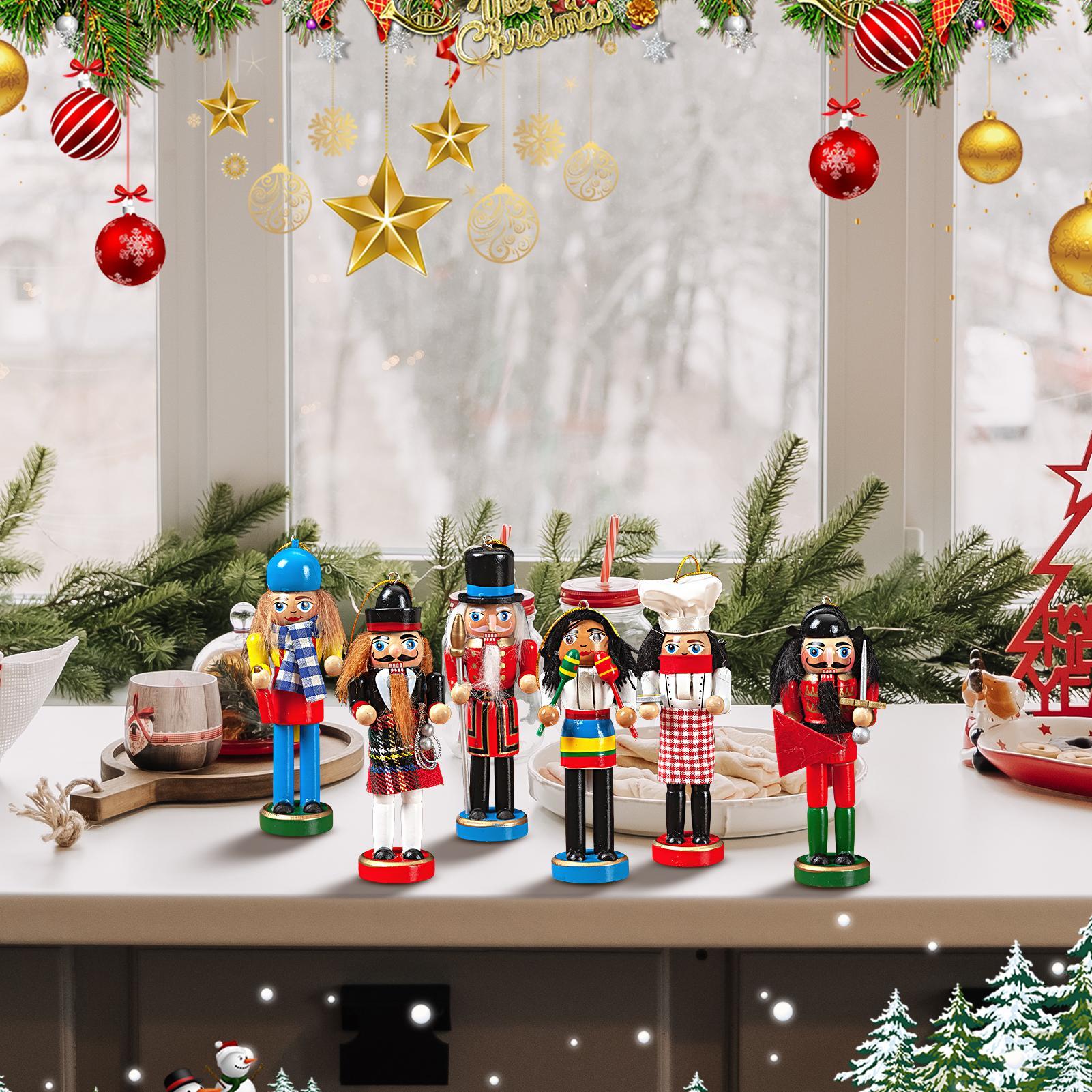 Nutcracker Christmas Decor 6 P - Nutcracker Figurine บทวิจารณ์และราคา