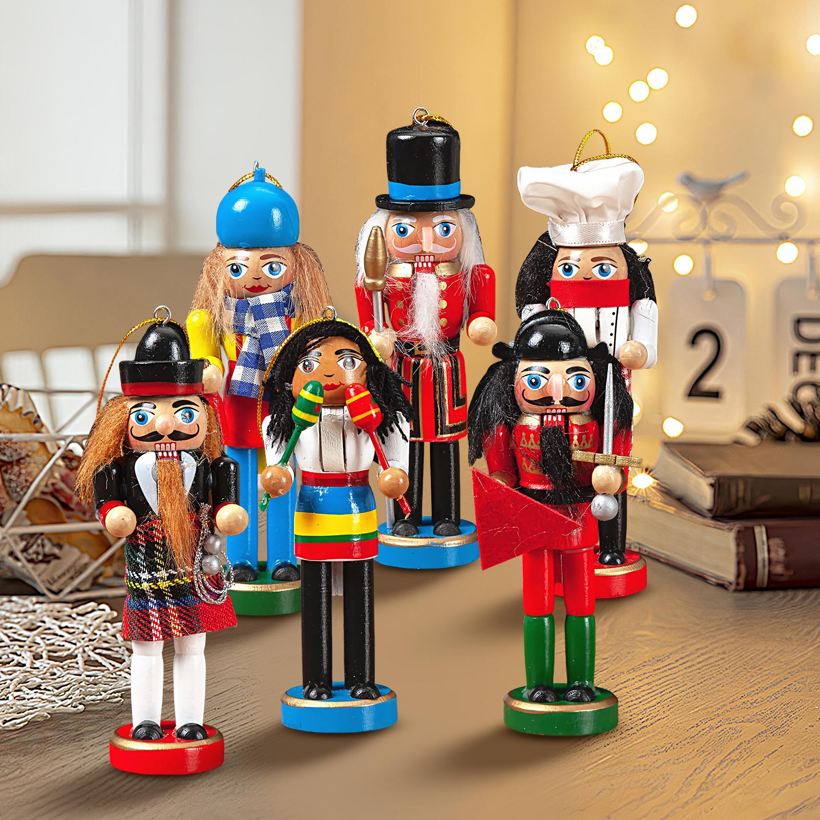 Nutcracker Christmas Decor 6 P - Nutcracker Figurine บทวิจารณ์และราคา