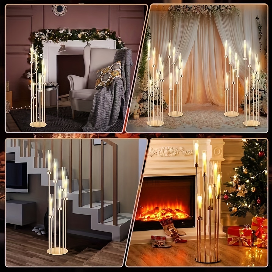 2 Sets Floor Candelabra 6 Arms - Holiday Candle Set บทวิจารณ์และราคา