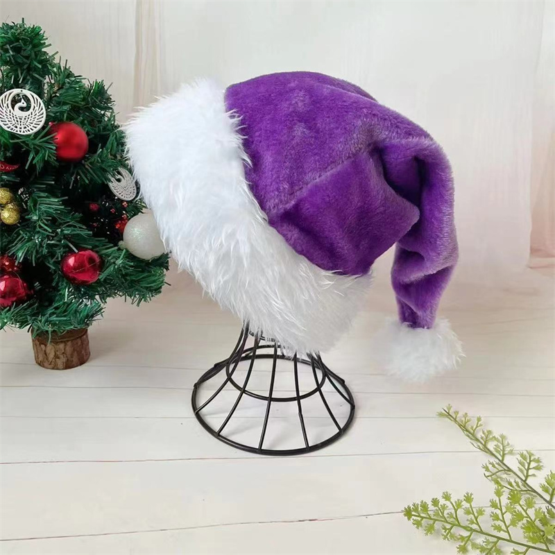 30*45cm Christmas Santa Hat Xm - Santa Hat Plush บทวิจารณ์และราคา