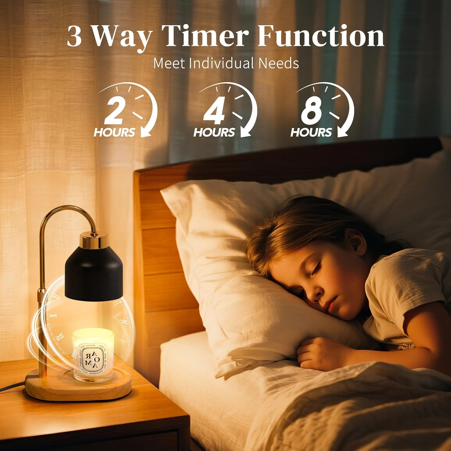 Black Candle Warmer Lamp with  - Holiday Candle Set บทวิจารณ์และราคา
