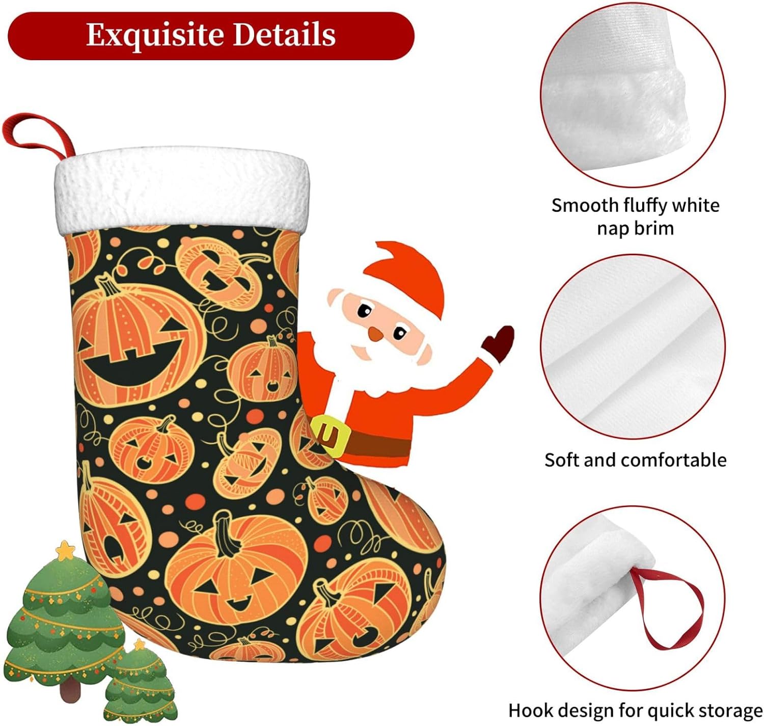Halloween Pumpkin Christmas St - Christmas Stocking Hanging บทวิจารณ์และราคา