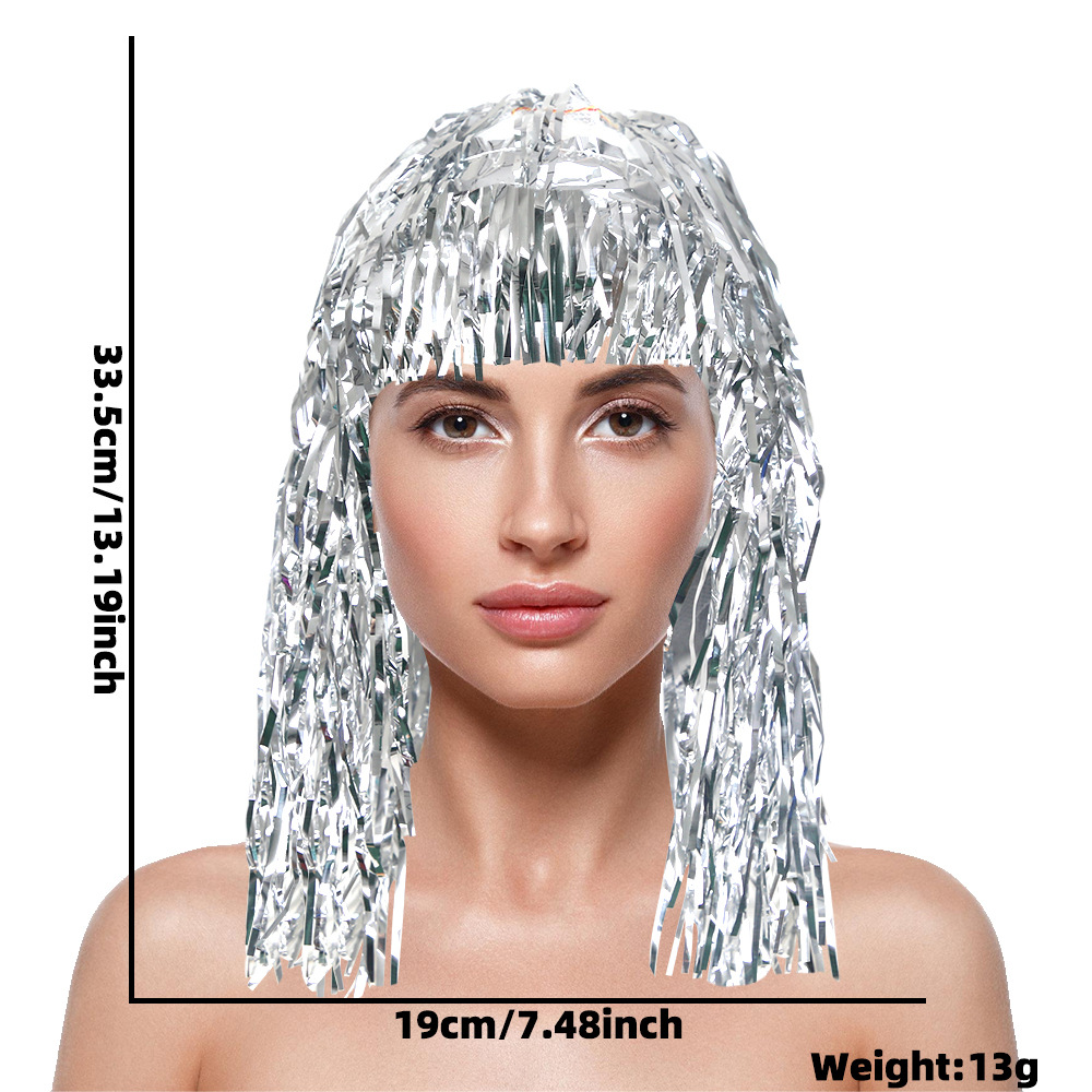 Cosplay Disco Wig Foil Tinsel  - Tinsel Garland Decoration บทวิจารณ์และราคา
