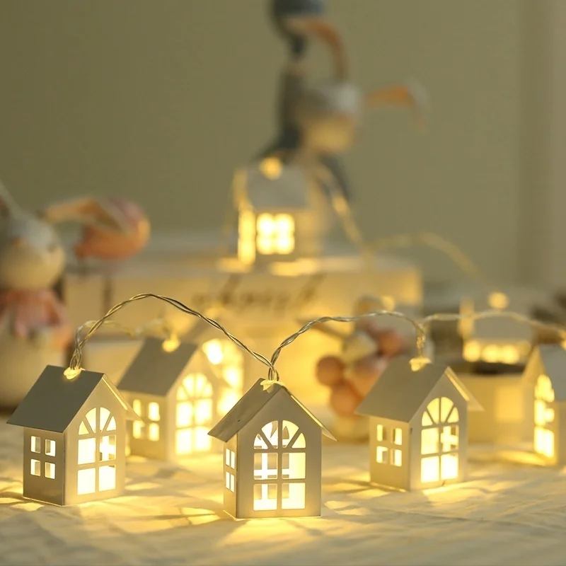 10 LED Christmas Tree House St - Led Fairy String Lights บทวิจารณ์และราคา