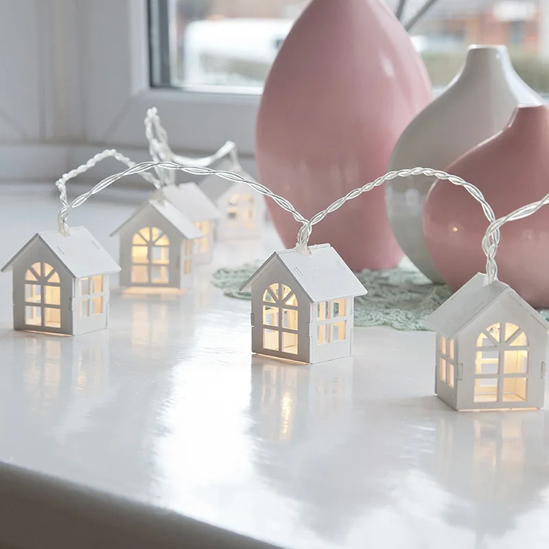 10 LED Christmas Tree House St - Led Fairy String Lights บทวิจารณ์และราคา