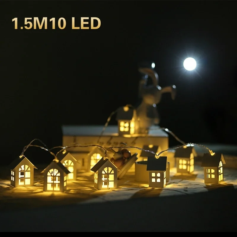10 LED Christmas Tree House St - Led Fairy String Lights บทวิจารณ์และราคา