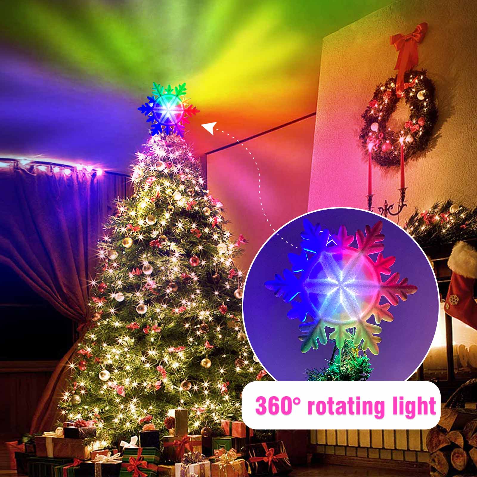 OurWarm Lighted Christmas Tree - Star Tree Topper บทวิจารณ์และราคา