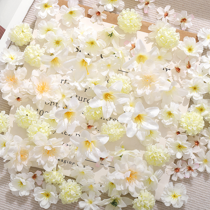 20Pcs Mix White Artificial Flo - Christmas Wreath Fake บทวิจารณ์และราคา