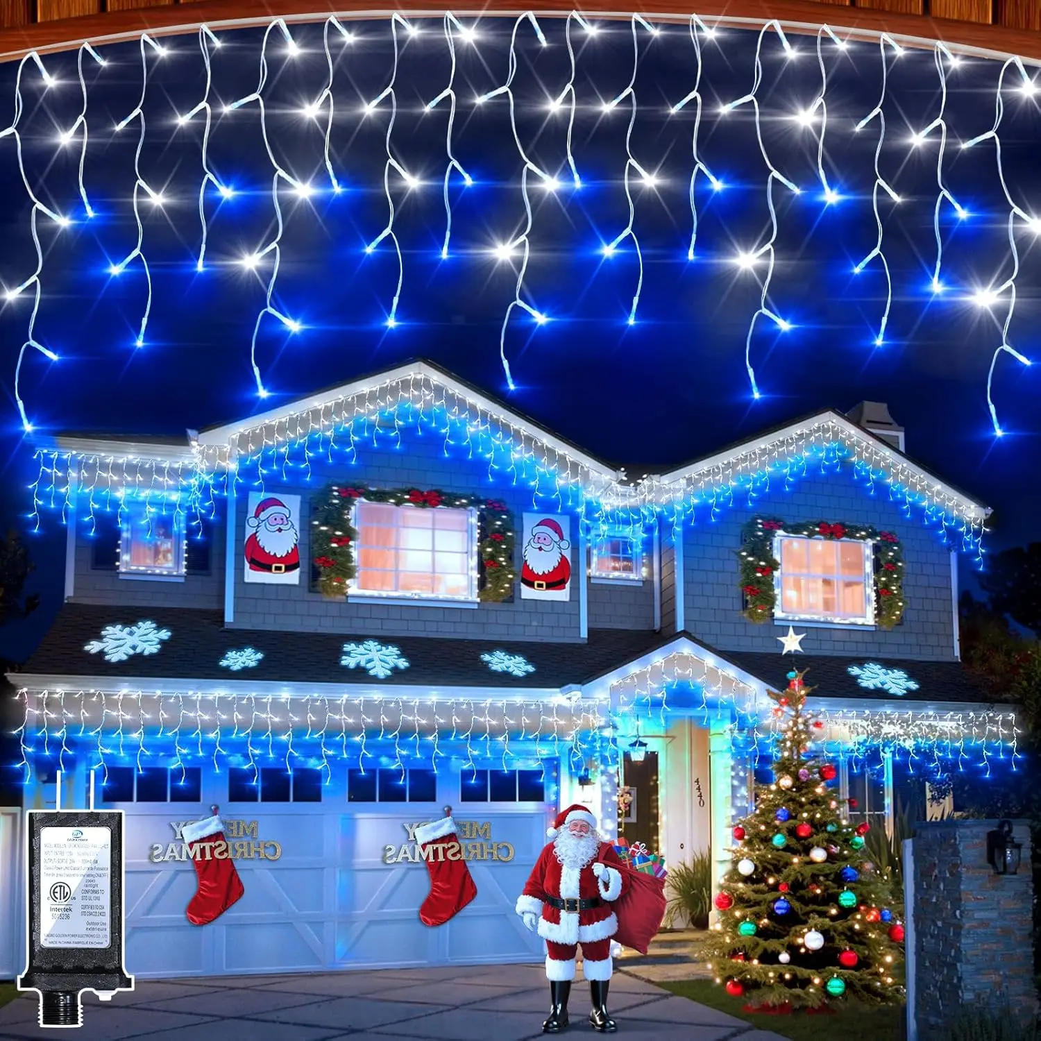 50ft 504 LED Icicle Lights, 12 - Led Fairy String Lights บทวิจารณ์และราคา