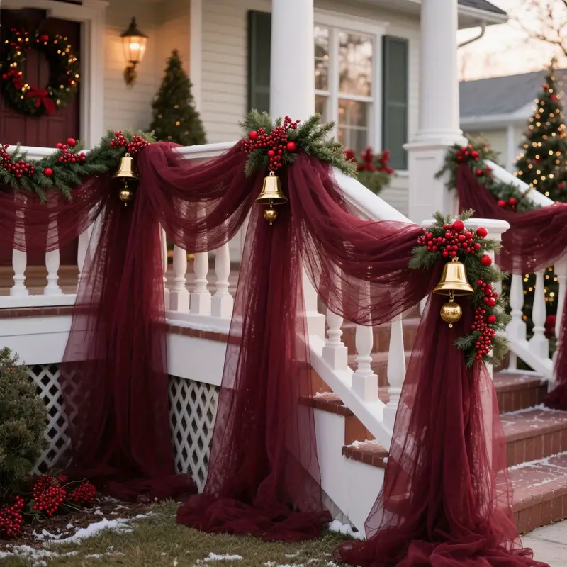 DIY Decoration Tulle Arch Drap - Christmas Table Runner บทวิจารณ์และราคา
