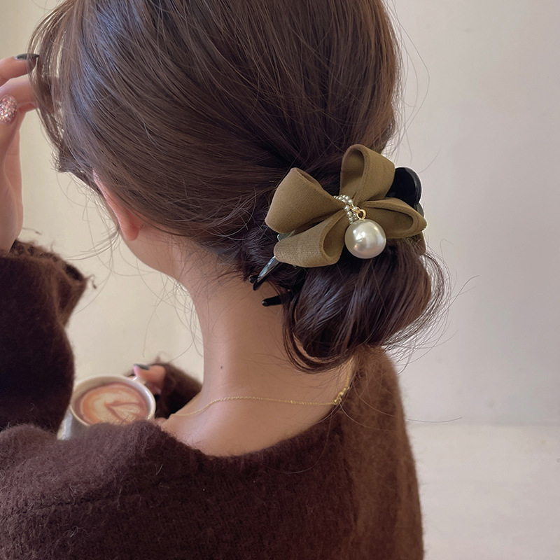 1PC Beautiful New Pearl Bow Ti - Ribbon Bow Gift บทวิจารณ์และราคา