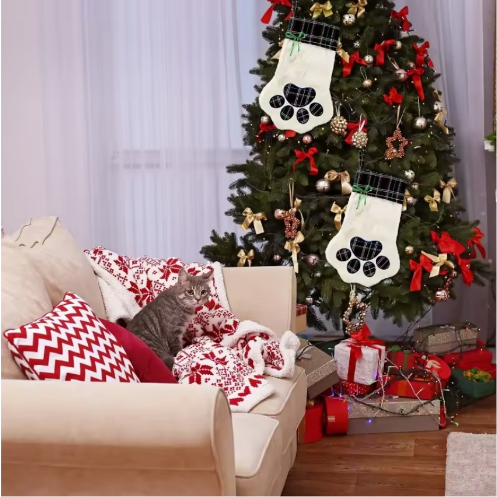 Christmas Socks New Year Decor - Christmas Stocking Hanging บทวิจารณ์และราคา