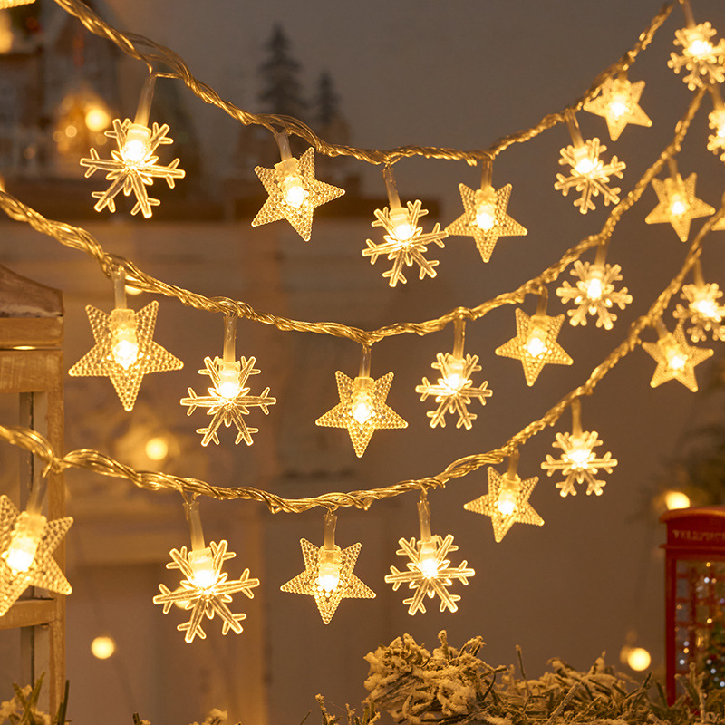 1.5M/3M Snowflake star LED Str - Led Fairy String Lights บทวิจารณ์และราคา