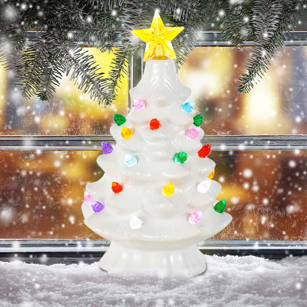 7 Inch Ceramic Christmas Villa - Star Tree Topper บทวิจารณ์และราคา