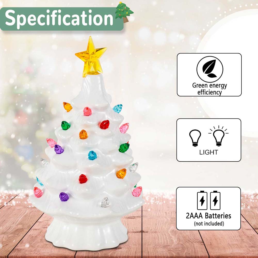 7 Inch Ceramic Christmas Villa - Star Tree Topper บทวิจารณ์และราคา