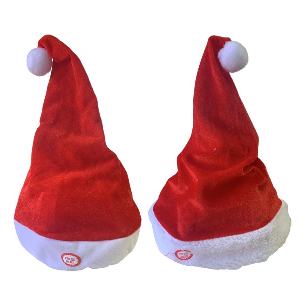 Singing Dancing Santa Hats Dec - Santa Hat Plush บทวิจารณ์และราคา