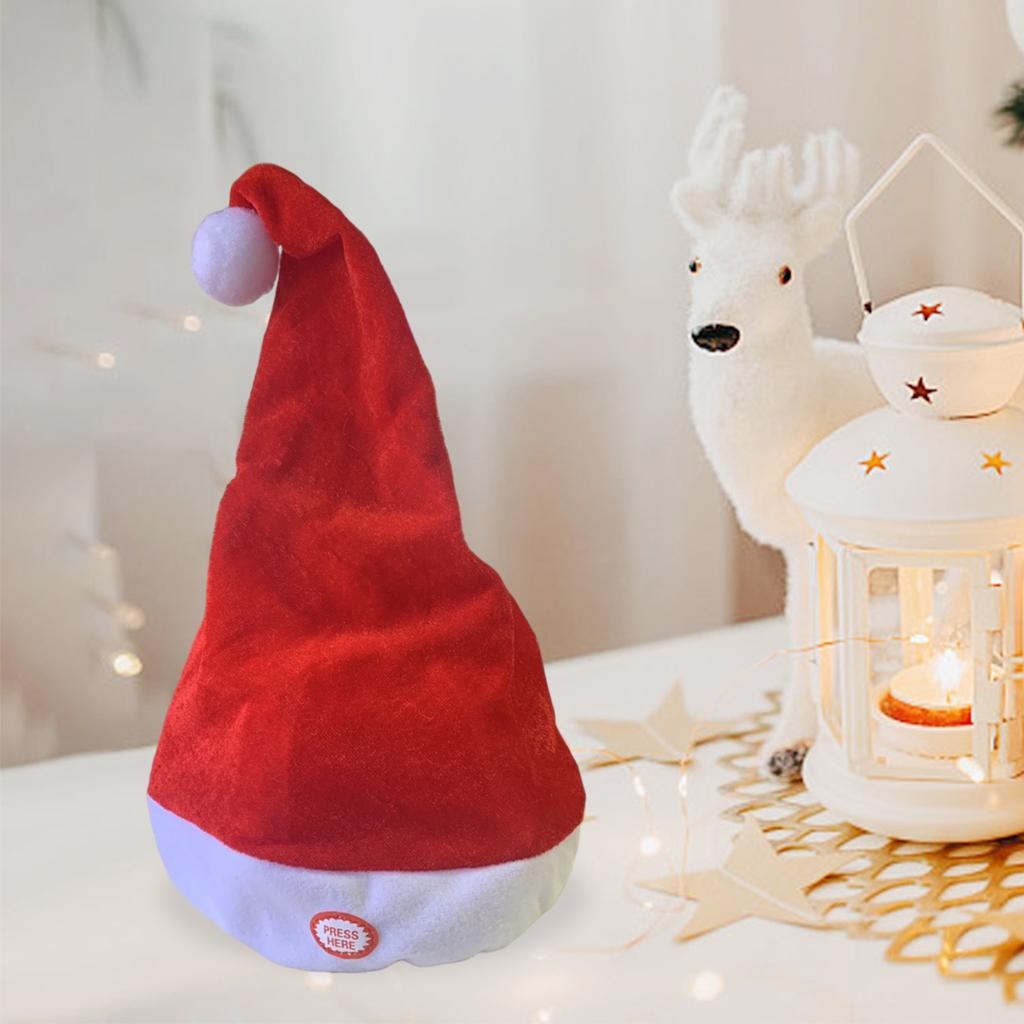 Singing Dancing Santa Hats Dec - Santa Hat Plush บทวิจารณ์และราคา