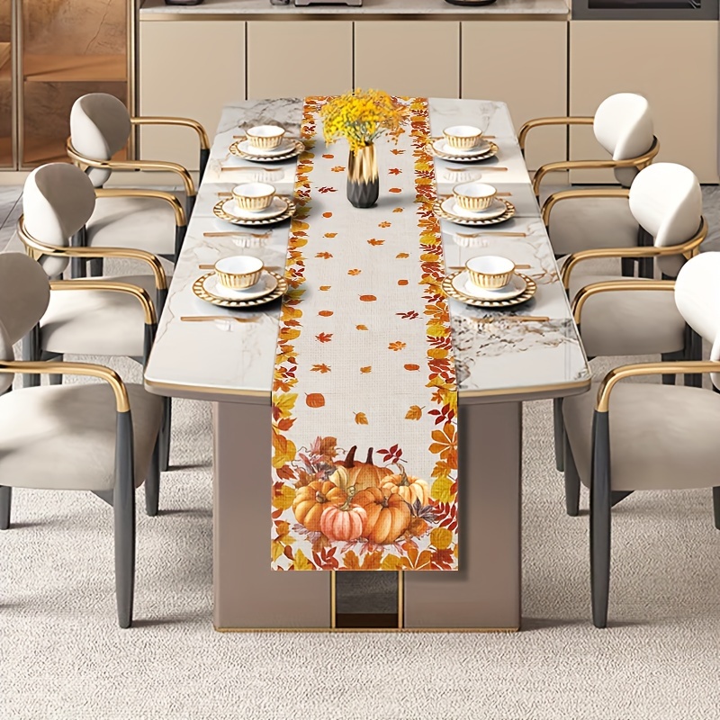 1pc Thanksgiving & Halloween T - Christmas Table Runner บทวิจารณ์และราคา