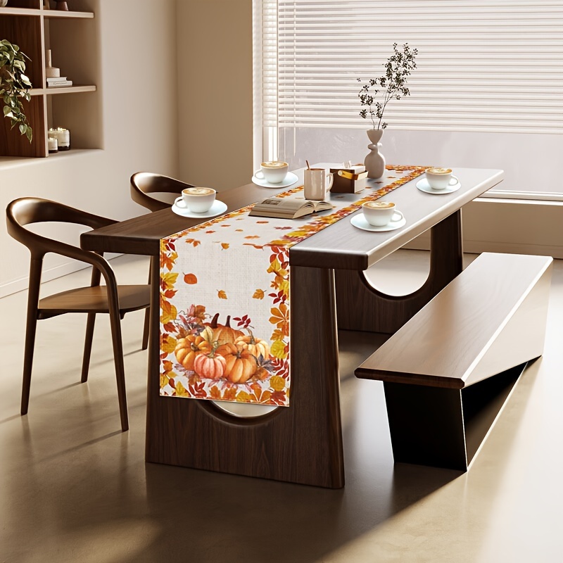 1pc Thanksgiving & Halloween T - Christmas Table Runner บทวิจารณ์และราคา